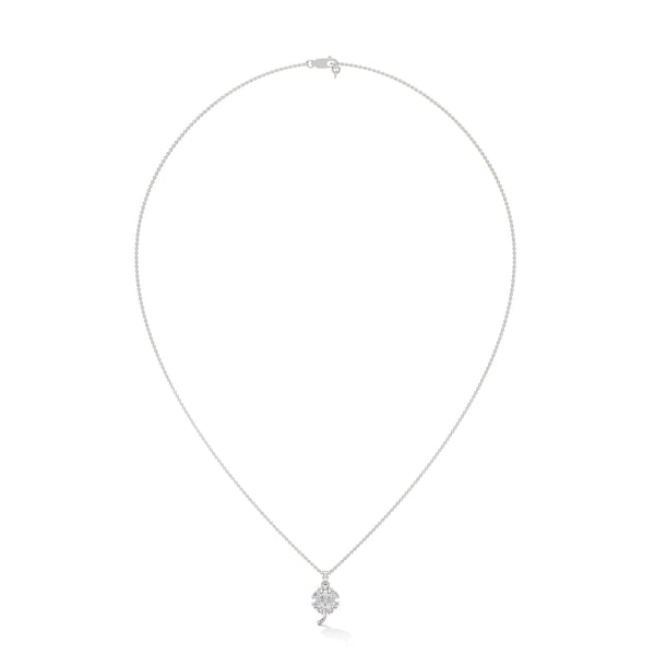 Bloom of Luck Lab Grown Diamond Floral Gold Pendant Chain