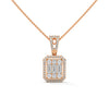 Royal Radiance Lab Grown Diamond Gold Pendant Chain