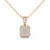 Royal Radiance Lab Grown Diamond Gold Pendant Chain