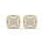 Regal Radiance Geometric Lab Grown Diamond Gold Earrings
