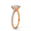 Oval Cut Lab Grown Diamond Gold Engagement Ring