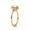 Vintage Halo Lab Grown Diamond Gold Ring