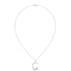 Celestial Glow Lab Grown Diamond Crescent Moon Gold Pendant