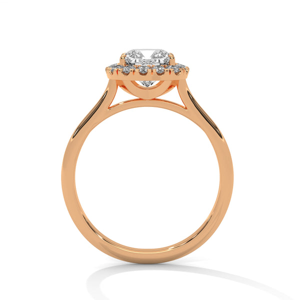 “Cushion-halo diamond ring in yellowgold—brilliant center sparkle, timeless elegance,and luxurious shine crafted for everlasting loveand unforgettable moments.”