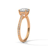 Cushion Cut Lab Grown Diamond Gold Ring