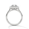 Princess Cut Halo Lab Grown Diamond Gold Ring