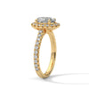 Oval Halo Lab Grown Diamond Gold Ring
