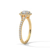 “Brilliant halo diamond engagement ring in yellowgold, designed for lasting beauty, romantic moments, dazzling sparkle, and premium luxury craftsmanship.”