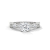 3.50 MM Round Cut Colorless Open Circle Valentine's Day Gift Pendant