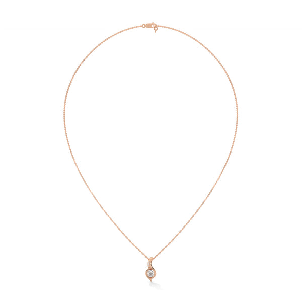 Embrace endless elegance with the Infinity Flame Pendant—where flowing gold meets fiery brilliance.