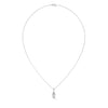 Marquise Cut Lab Grown Diamond Gold Pendant Chain