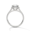 Radiant Halo Lab Grown Diamond Gold Engagement Ring