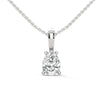 Ethereal Sparkle Pear Lab Grown Diamond Gold Pendant Chain