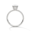 Classic Four Prong Setting Oval Cut Lab Grown Diamond Gold Ring