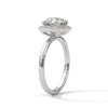 “Celestial Halo Ring—round-cut brilliance, radiant halo sparkle, and white-gold elegance crafted to symbolize everlasting love, timeless beauty, and unforgettable engagements.”