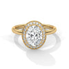 “Radiant Halo Ring—oval diamond brilliance, shimmering halo sparkle, and white-gold luxury crafted to symbolize timeless love, commitment, elegance, and unforgettable moments.”