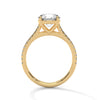 Classic Pave Engagement Ring with Round Cut Lab Grown Diamond