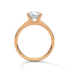 Classic Round Cut Lab Grown Diamond Gold Solitaire Ring