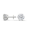 6-Prong Round cut Lab Grown Diamond Gold Stud Earrings