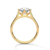 Four-Prong Classic Lab Grown Diamond Gold Ring