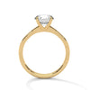 Twist Solitaire Round Cut Lab Grown Diamond Gold Ring