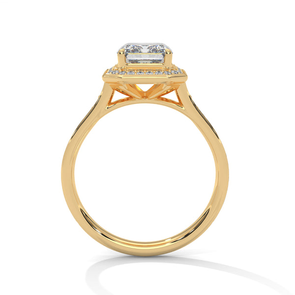 “Arden Ring—emerald-cut brilliance, sleek pavé halo, and modern white-gold luxury crafted to symbolize timeless elegance, refined style, and everlasting love.”