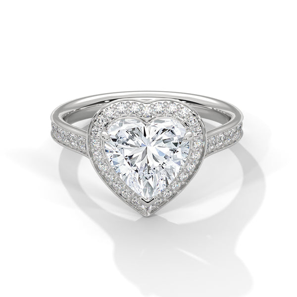 “Amora Ring—heart-shaped diamond brilliance, radiant halo sparkle, and romantic elegance crafted to symbolize everlasting love, devotion, and unforgettable moments.”