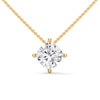 Cushion Cut Lab Grown Diamond Gold Pendant Chain