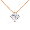 Cushion Cut Lab Grown Diamond Gold Pendant Chain