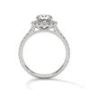 Oval Halo Lab Grown Diamond Gold Ring