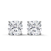 Cushion Cut Lab Grown Diamond Gold Stud Earrings