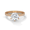 Classic Six-Prong Lab Grown Diamond Gold Ring