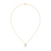 Cushion Cut Lab Grown Diamond Gold Pendant Chain