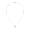 Cushion Cut Lab Grown Diamond Gold Pendant Chain