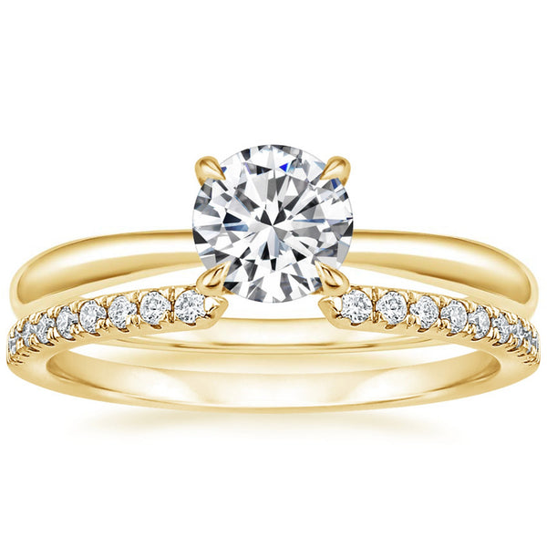 “Elegant diamond engagement ring with shimmering pavé band, crafted in timeless white gold to symbolize love, luxury, brilliance, and lifelong commitment.”