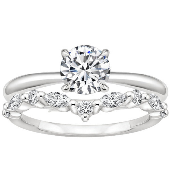 “Celebrate timeless elegance with this marquise-accent diamond ring, crafted in radiant yellow gold for unmatched sparkle, luxury, and everlasting beauty.”