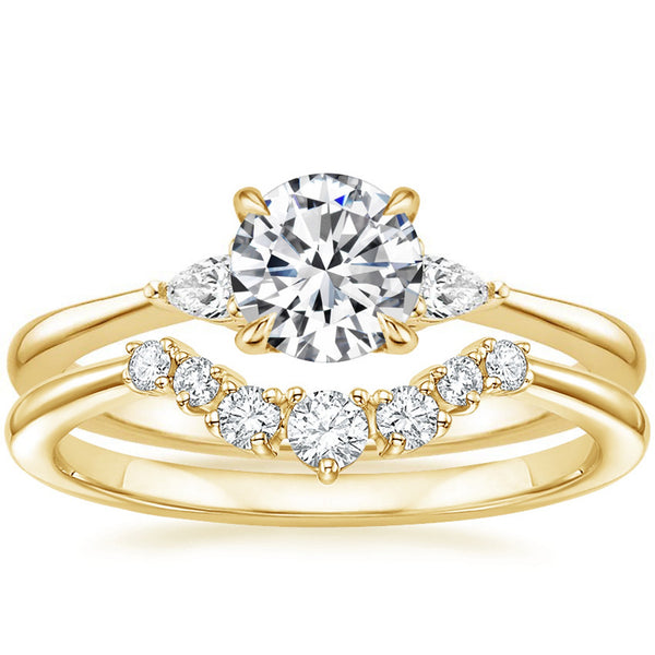 “Celebrate timeless love with this yellow gold diamond ring, featuring brilliant round stones and elegant detailing for unforgettable sparkle and sophistication.”