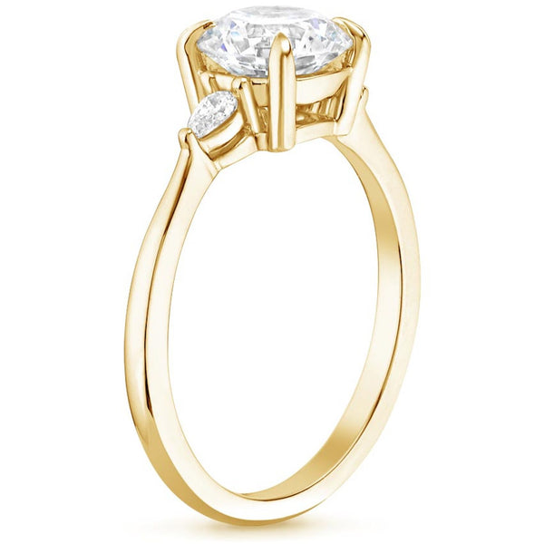 “Celebrate timeless love with this yellow gold diamond ring, featuring brilliant round stones and elegant detailing for unforgettable sparkle and sophistication.”