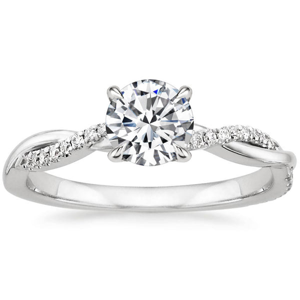 “Experience timeless elegance with this twisted diamond engagement ring, designed for sparkling brilliance, romantic beauty, and unforgettable modern luxury.”