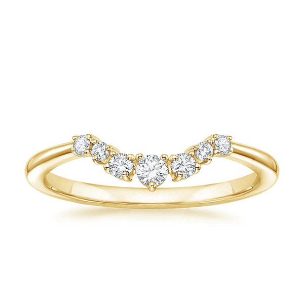 “Celebrate timeless love with this yellow gold diamond ring, featuring brilliant round stones and elegant detailing for unforgettable sparkle and sophistication.”