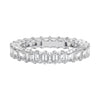 “Celebrate everlasting brilliance with this emerald-cut diamond eternity band, crafted in premium white gold for timeless luxury, sparkle, and sophistication.”