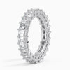 "Experience timeless brilliance with this emerald-cut diamond eternity ring, crafted for unmatched luxury, sparkle, and elegance in every enduring moment."