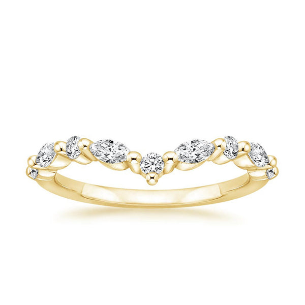 “Celebrate timeless elegance with this marquise-accent diamond ring, crafted in radiant yellow gold for unmatched sparkle, luxury, and everlasting beauty.”
