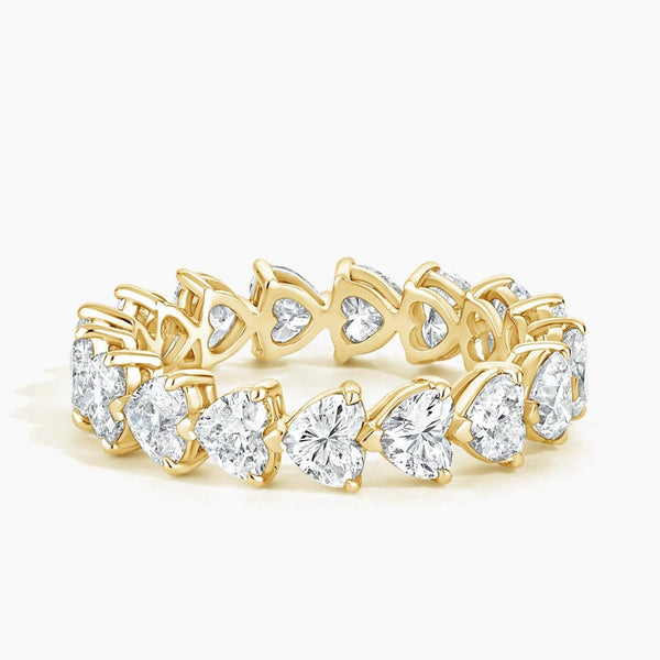 “Celebrate everlasting romance with this white gold heart-shaped diamond eternity ring, crafted for brilliance, timeless elegance, and unforgettable luxury in every moment.”