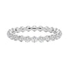“Elegant diamond eternity ring crafted in shimmering white metal, showcasing brilliant round stones for timeless sparkle, luxury style, and lasting sophistication.”