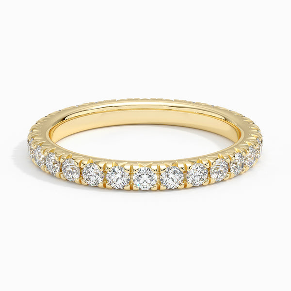“Radiant diamond eternity band crafted in lustrous yellow gold, delivering timeless sparkle, luxury brilliance, and perfect elegance for every unforgettable moment.”