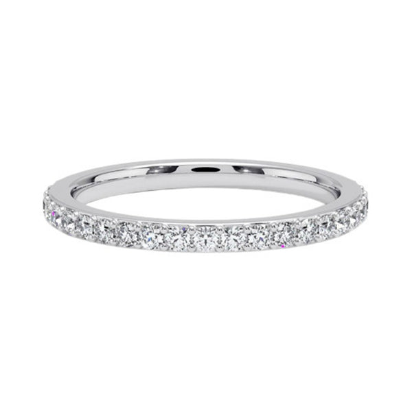 “Elegant diamond pavé wedding band delivering brilliant sparkle, timeless design and superior craftsmanship for women seeking luxury, durability and everyday sophistication.”