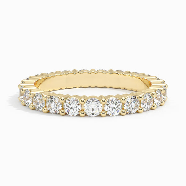 “Radiant round-cut diamond eternity band delivering timeless sparkle, luxury craftsmanship, and brilliant shine—perfect for weddings, anniversaries, and everyday elegance.”