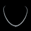 Grand Elegance Graduated Round Diamond Tennis Necklace in 14K White Gold (14.64 ct. tw.)