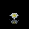 Fancy Yellow Heart-Shaped Cut Double Halo Design Ring (1.98 ct. tw.) 14kt White Gold